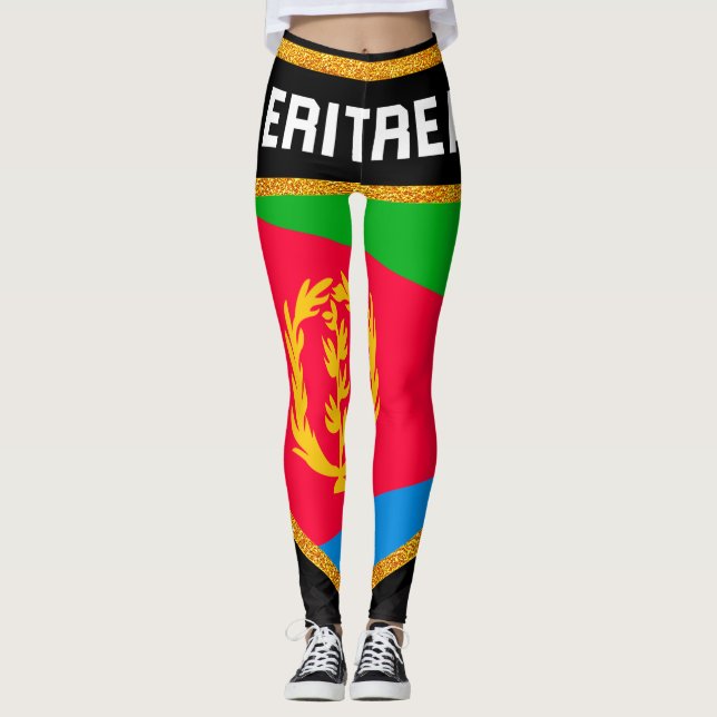 Legging Bandeira da Eritreia (Frente)