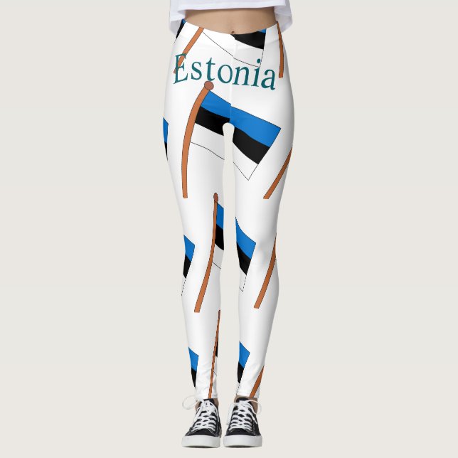 Legging Bandeira da Estônia Thunder_Cove (Frente)