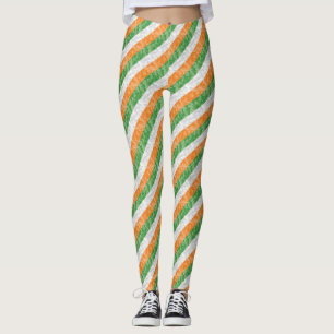 Legging Bandeira da Irlanda com leggings-padrão de vergonh