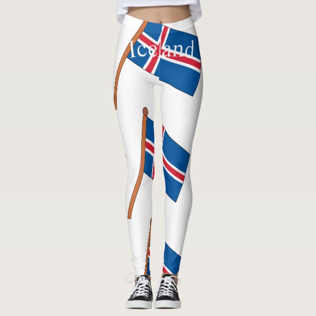 Legging Bandeira da Islândia Thunder_Cove (Frente)