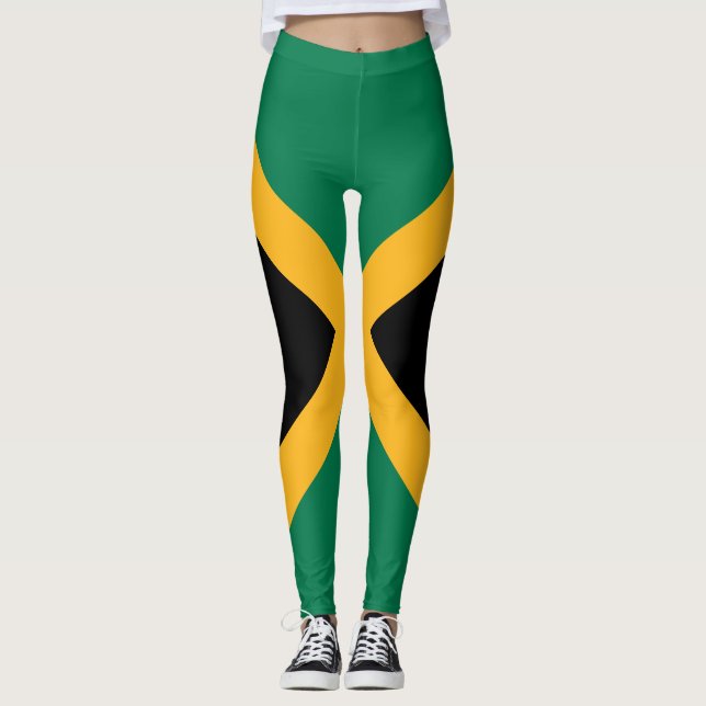 Legging bandeira da Jamaica (Frente)