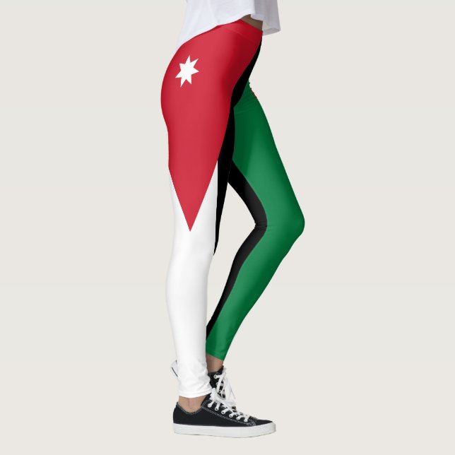 Legging Bandeira da Jordânia (Direita)