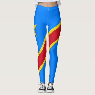 Legging Bandeira da Kinshasa do Congo