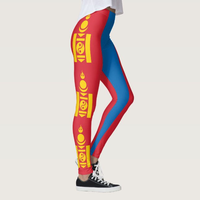 Legging Bandeira da Mongólia (Direita)