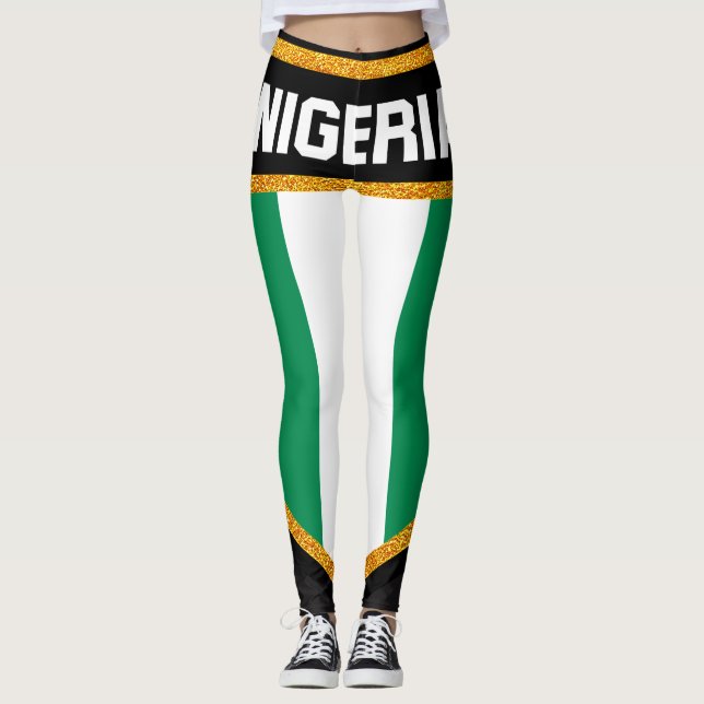 Legging Bandeira da Nigéria (Frente)