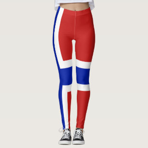 Legging Bandeira da Noruega na Escandinávia