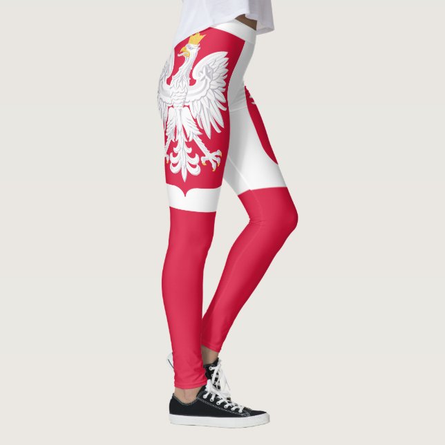 Legging Bandeira da Polônia (Direita)