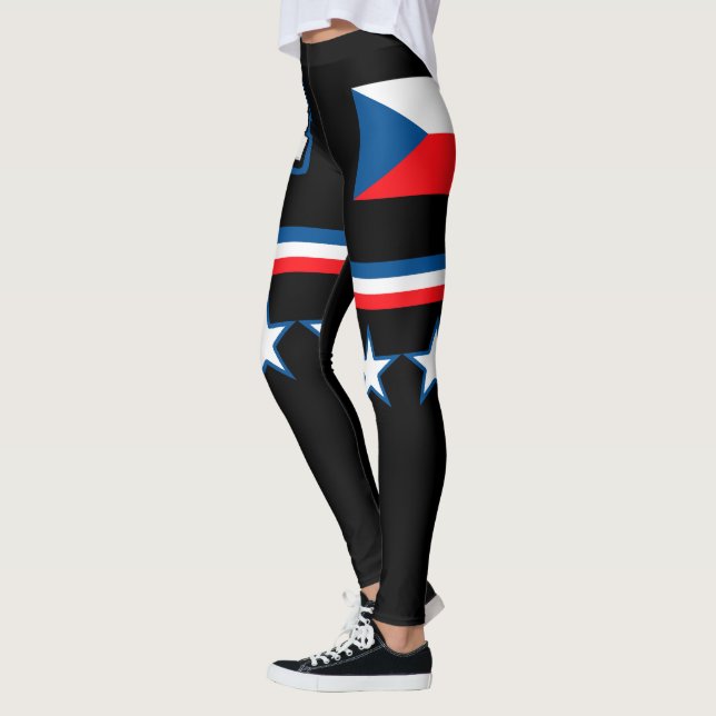 Legging Bandeira da República Checa (Esquerda)