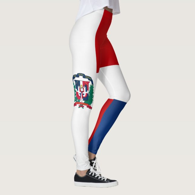 Legging Bandeira da República Dominicana Legal (Direita)