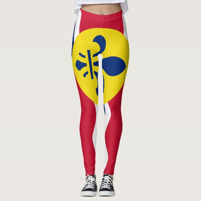 Legging Bandeira da Rua Louis, Missouri (Frente)