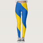 Legging Bandeira da Ucrânia<br><div class="desc">Bandeira da Ucrânia. Bandeira ucraniana. presente de excelente com a bandeira da Ucrânia. Bandas horizontais simples de azul e amarelo.</div>