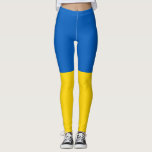 Legging Bandeira da Ucrânia<br><div class="desc">Bandeira da Ucrânia. Bandeira ucraniana. presente de excelente com a bandeira da Ucrânia. Bandas horizontais simples de azul e amarelo.</div>