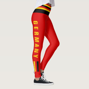Legging Bandeira das caneleiras   de Alemanha mini de luxe