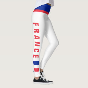Legging Bandeira das caneleiras de France mini
