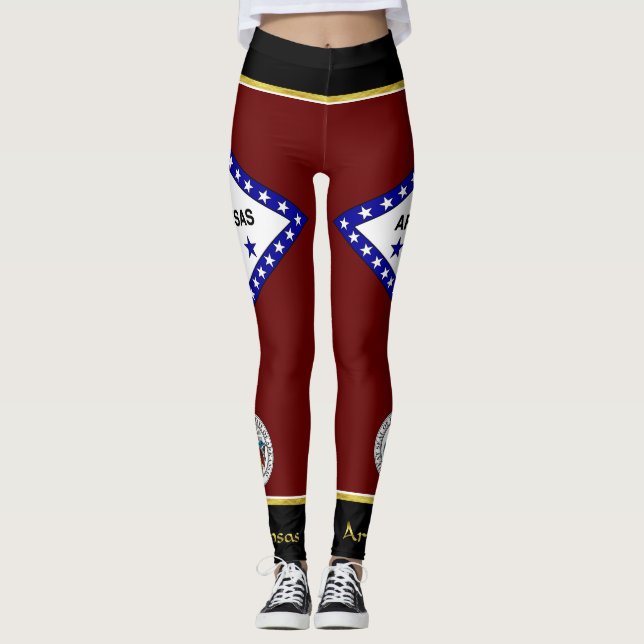 Legging Bandeira de Arkansas (Frente)