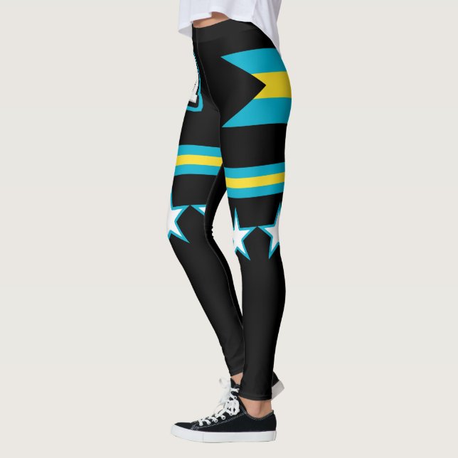 Legging Bandeira de Bahamas (Esquerda)