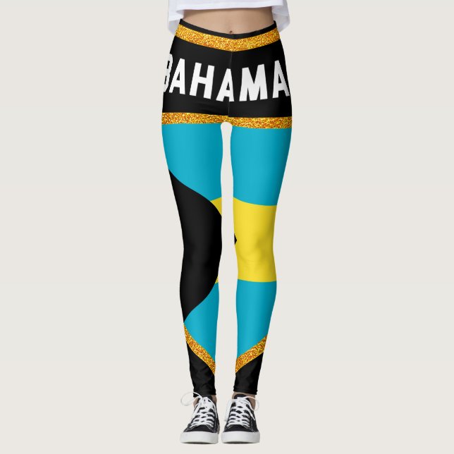 Legging Bandeira de Bahamas (Frente)