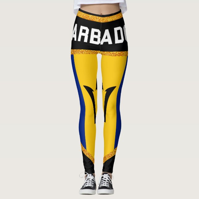 Legging Bandeira de Barbados (Frente)