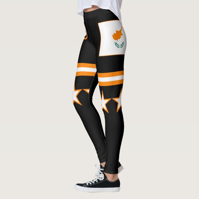 Legging Bandeira de Chipre (Esquerda)