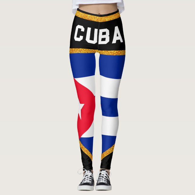 Legging Bandeira de Cuba (Frente)