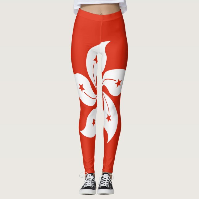 Legging Bandeira de Hong Kong (Frente)