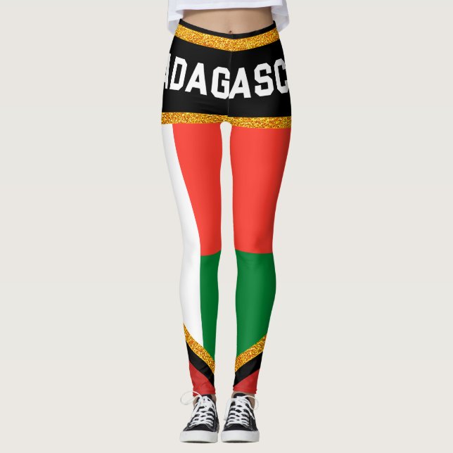 Legging Bandeira de Madagáscar (Frente)