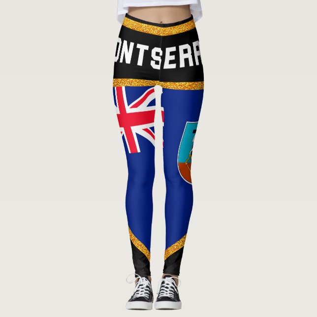 Legging Bandeira de Montserrat (Frente)