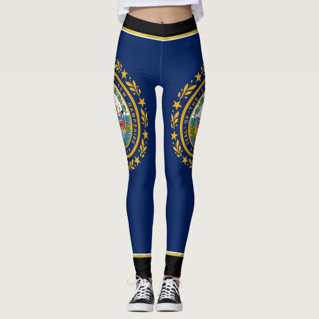 Legging Bandeira de New Hampshire (Frente)