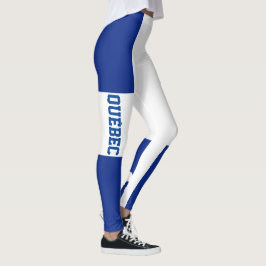 Legging Bandeira de Quebeque e texto - Drapeau Québec e