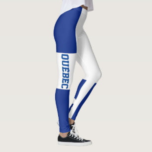 Legging Bandeira de Quebeque e texto - Drapeau Québec e