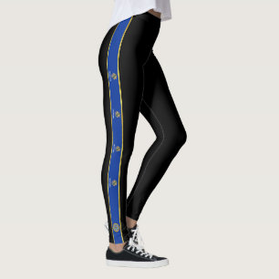 Legging Bandeira de stripes de Oklahoma