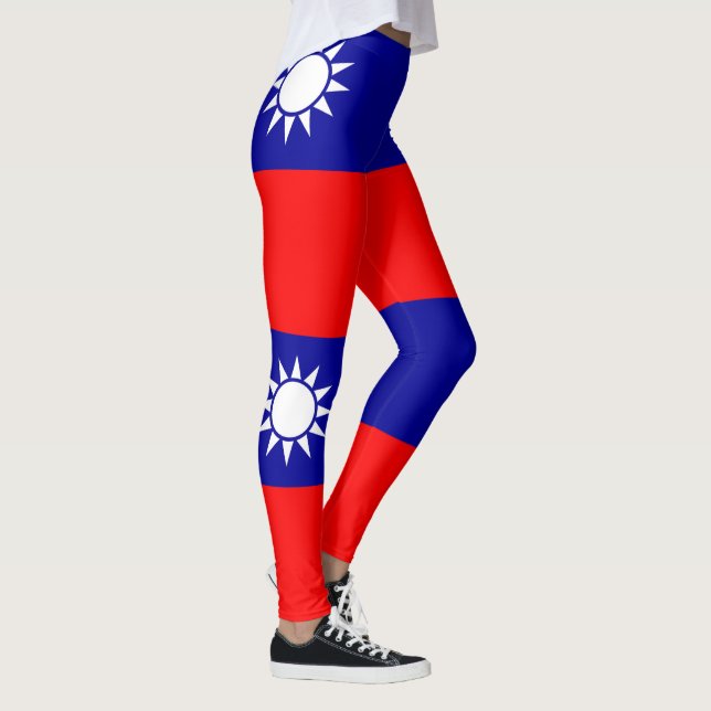 Legging Bandeira de Taiwan (Direita)