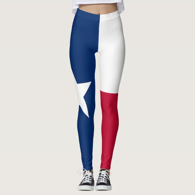 Legging Bandeira de Texas - orgulho do Texan (Frente)