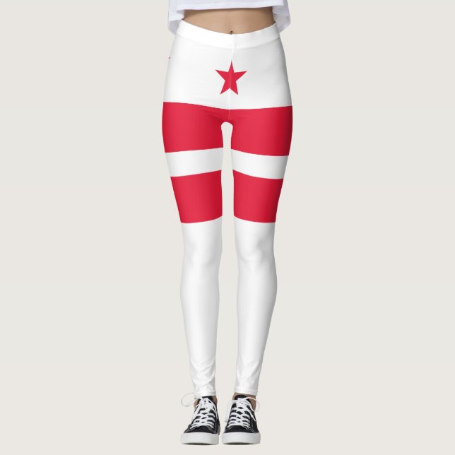 Legging Bandeira de Washington D.C. (distrito de Columbia) (Frente)