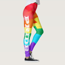 Legging Bandeira do Arco-Íris em Aquarela Orgulho LGBT