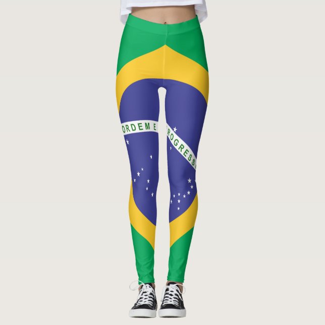 Legging bandeira do Brasil (Frente)