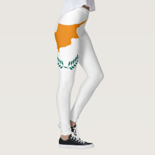 Legging Bandeira do Chipre Legal