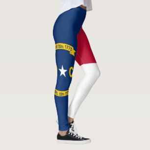 Legging Bandeira do Estado da Carolina do Norte