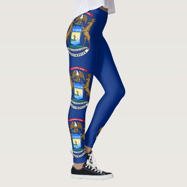 Legging Bandeira do estado de Michigan (Direita)