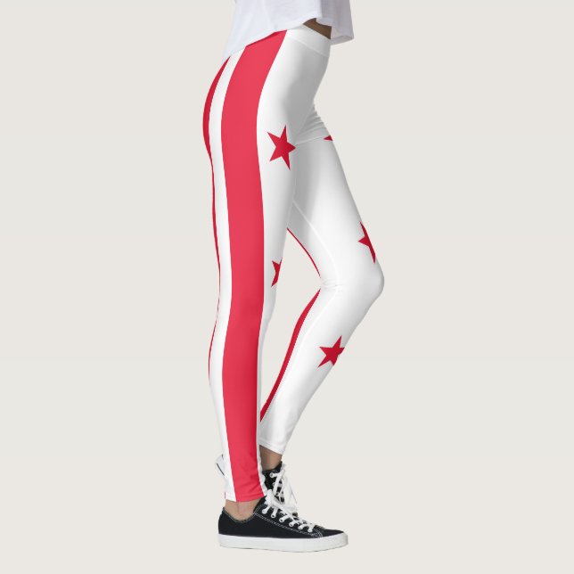 Legging Bandeira do estado de Washington DC (Direita)
