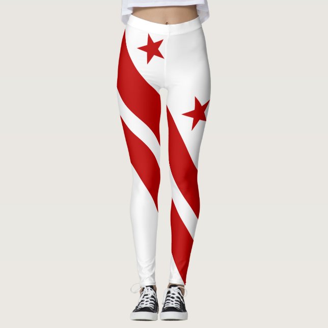 Legging Bandeira do Estado de Washington DC (Frente)