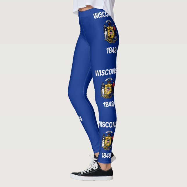 Legging Bandeira do Estado de Wisconsin (Esquerda)