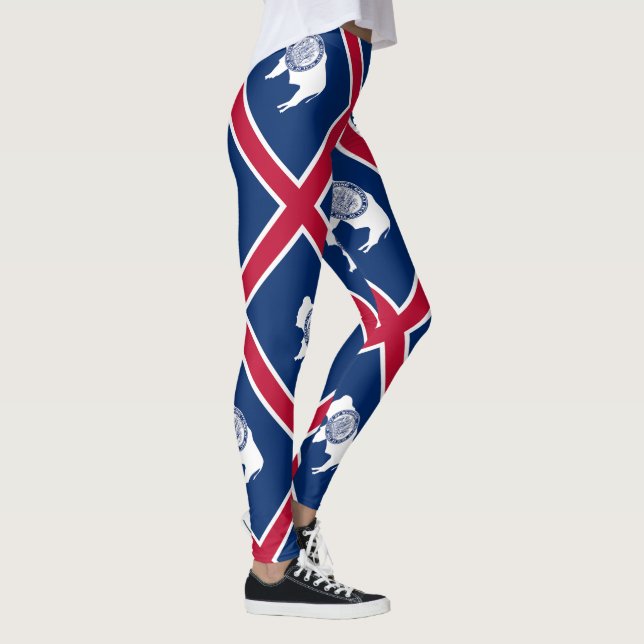 Legging Bandeira do Estado de Wyoming (Direita)