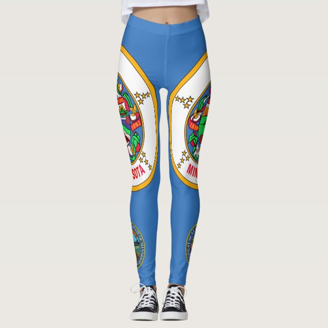 Legging bandeira do Minnesota (Frente)