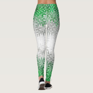 Legging Bandeira do Orgulho Abstrato Cinza-romântico Tripp