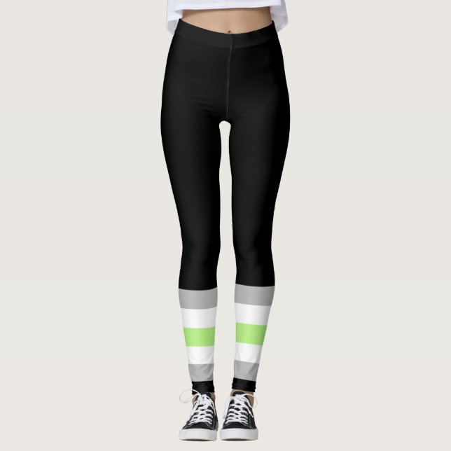 Legging Bandeira do Orgulho Agênero (Frente)
