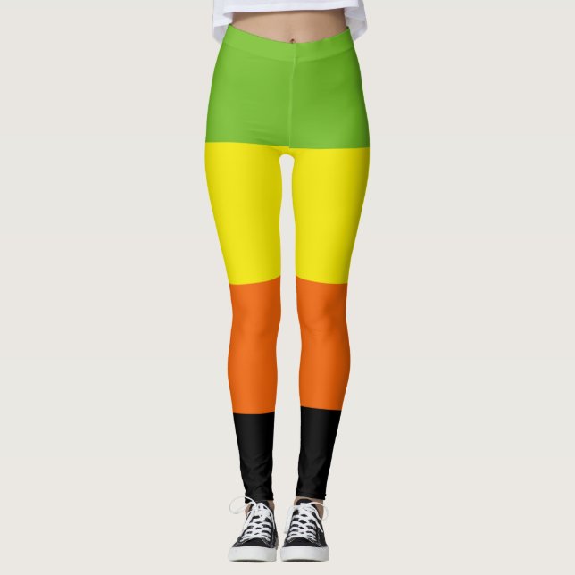 Legging Bandeira do Orgulho Aromântico (Frente)