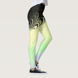 Legging Bandeira do Orgulho Cassgender Abstrata Marmorizad