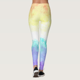 Legging Bandeira do Orgulho Genderfaun Abstrato Boêmio Red