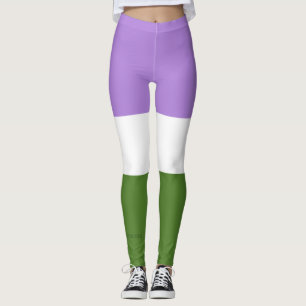 Legging Bandeira do orgulho genderqueer SlipperyJoe's lava